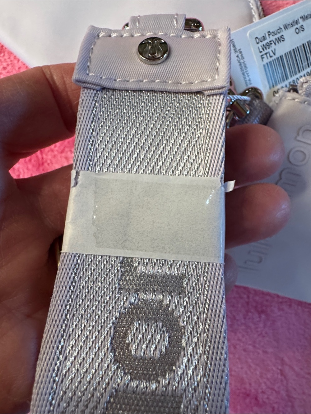 Lululemon Dual pouch Wristlet Metallic Woodmark • NWT • Detachable Pouches - Picture 5 of 5